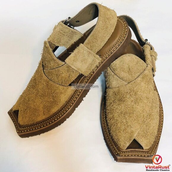 Handwoven Genuine Leather Peshawari Sandals main image 2
